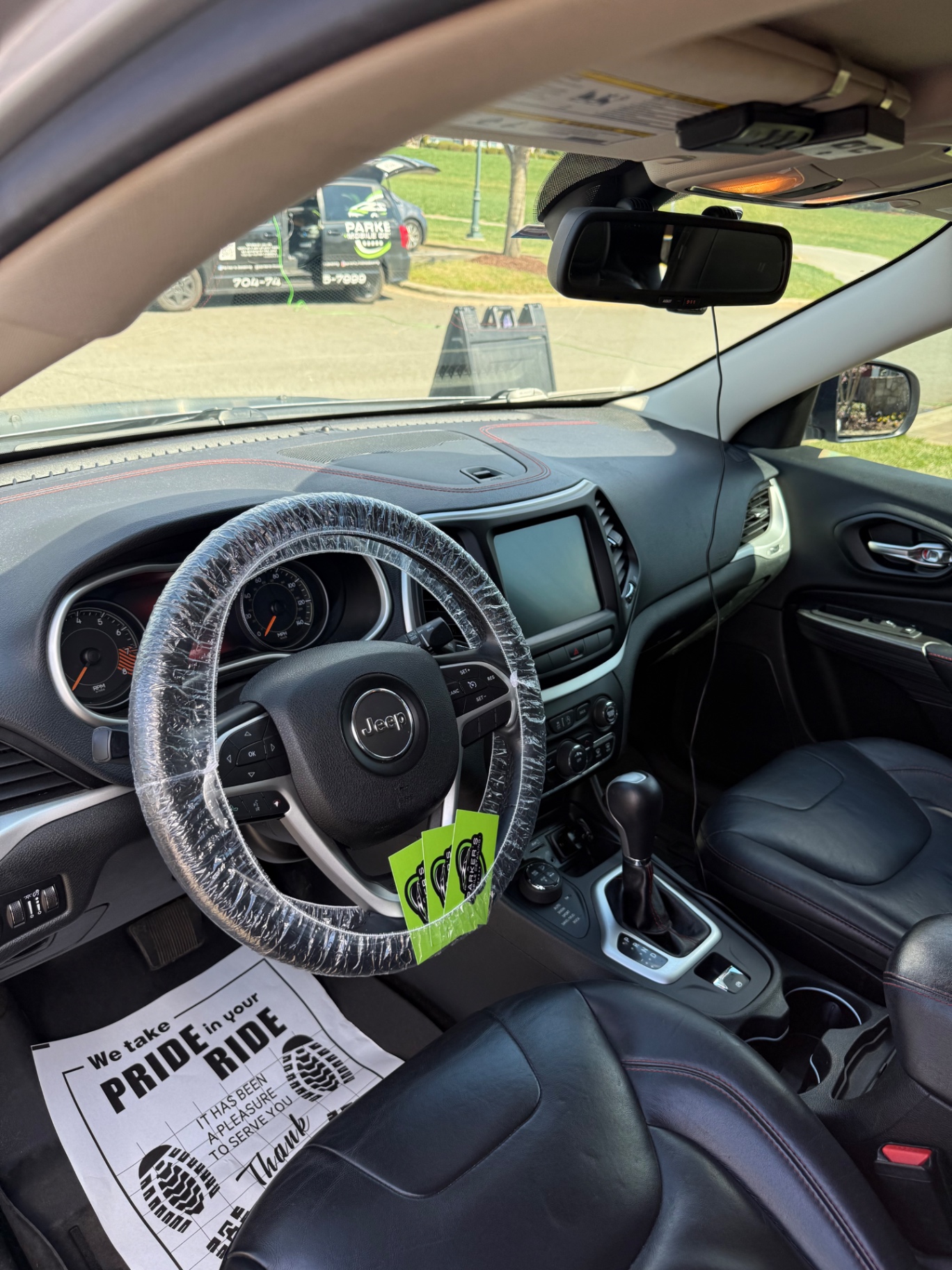 Jeep Cherokee interior after full detail